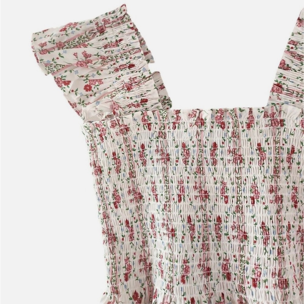 Hill House Home Ellie Dress in Pink Vine Stripe Midi